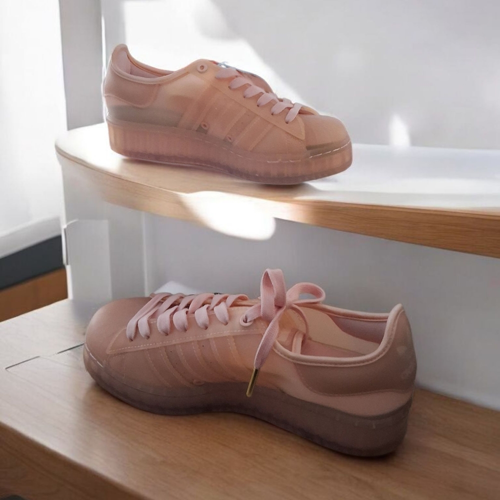 Adidas Women's Pink Sneakers - Picture 3 of 5